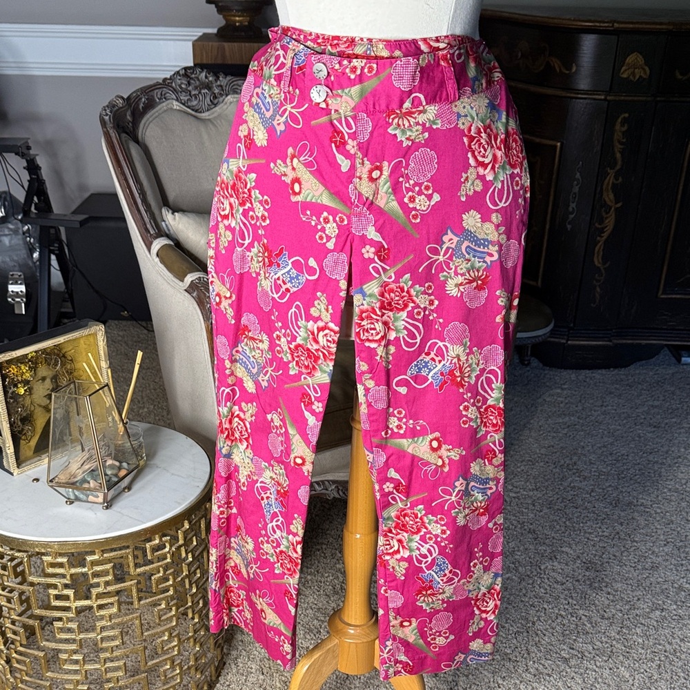 Miss Sixty Pink Floral Patterned Pants
